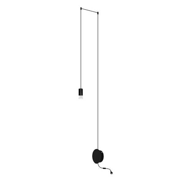  King Home Lampa ścienna Flusso Wall Czarna 