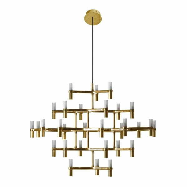  King Home Lampa Wisząca Atomic Grande Zlota 