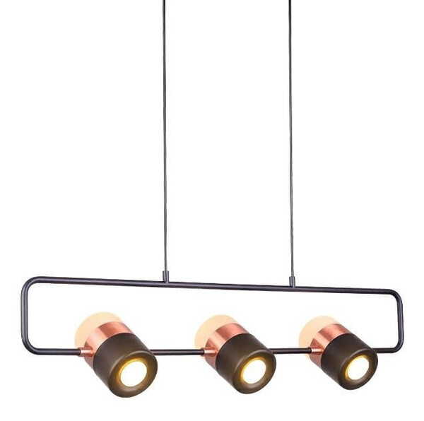  King Home Lampa Wisząca Blink 3 Czarna - Led, Metal 