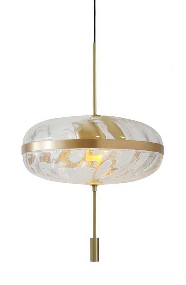  King Home Lampa Wisząca Chaplin 360 Mosiądz - Led, Szkło 