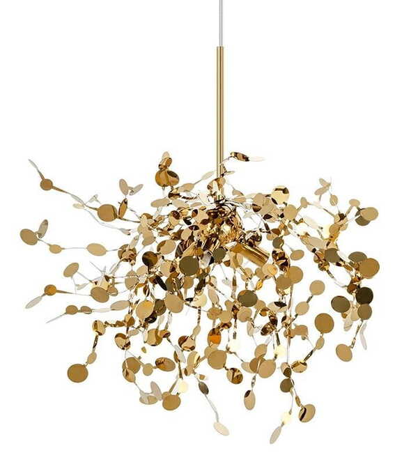  King Home Lampa Wisząca Monete Single Złota - Metal 
