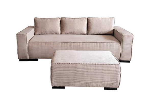  Kłodziński Meble Sofa Z Pufą Dafne S+p / 240x100x90 