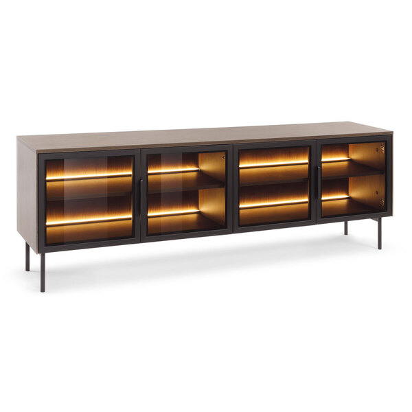  Laski_meble Szafka Rtv Lumi 4d + Led (d) | 181cm | Dąb Dunin 
