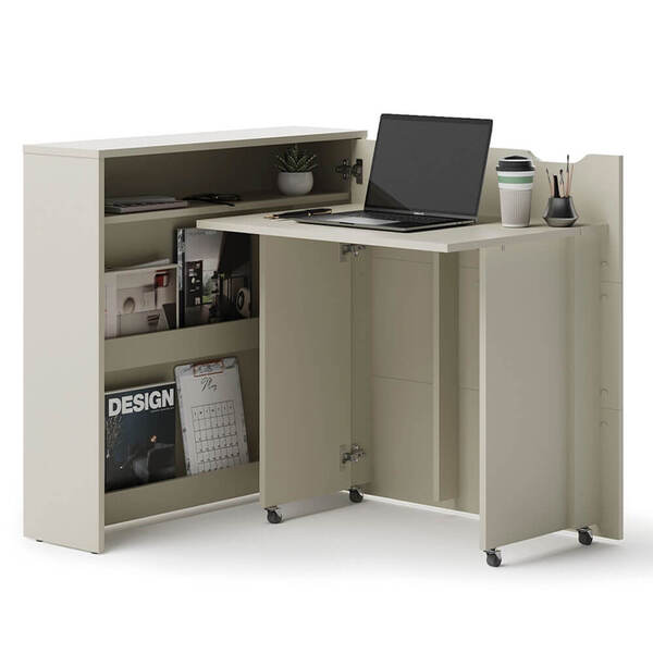  Lenart Work Concept Slim Cw-02p - Biurko Rozkładane - Kaszmir 