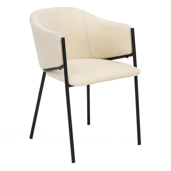  Meblemwm Krzesło Glamour Dc-2144 Quelle, Czarne Nogi, Beż #3 