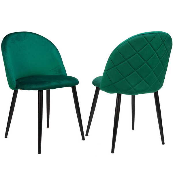  Meblemwm KrzesŁo Tapicerowane Dc-018-1 Zielony Welur Outlet 