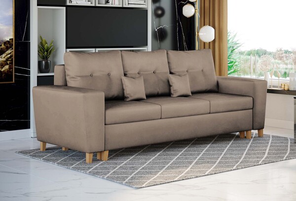  Meblemwm (mgk) Nowoczesna Sofa Do Salonu Z Pojemnikiem - Elio | Kolor Do Wyboru 
