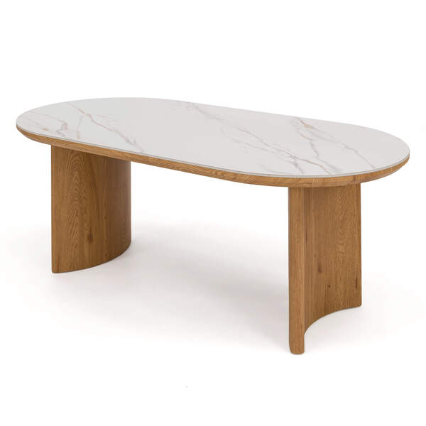  Meblemwm Stół Drewniany Aura 180x90 Blat Ceramiczny 