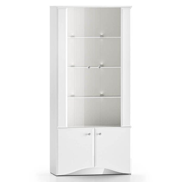  Mlmeble Witryna Glamour 01 | Biały Połysk 