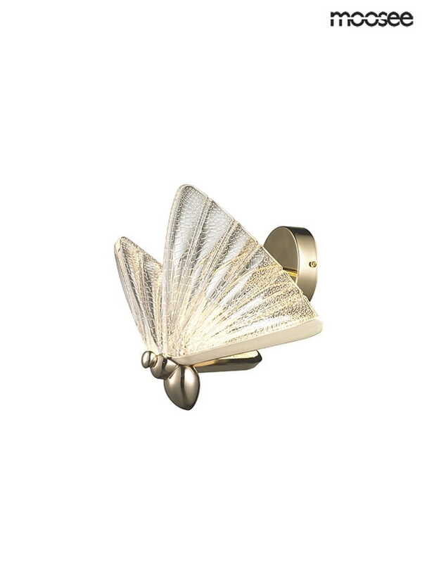  Moosee Moosee Lampa ścienna Butterfly S Złota 