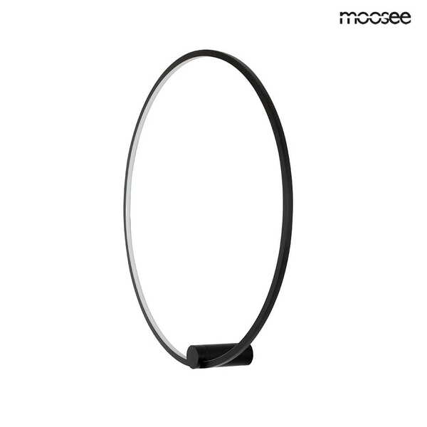  Moosee Moosee Lampa ścienna Hoop 60 Czarna 