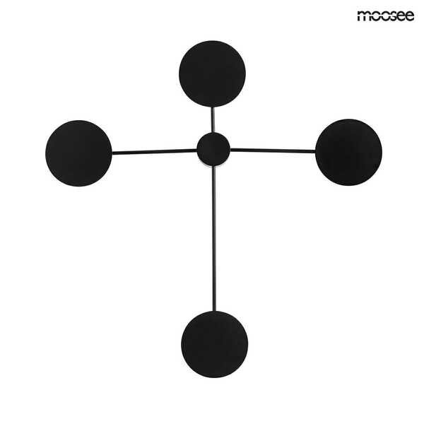  Moosee Moosee Lampa ścienna Shadow 4 Close Czarna 
