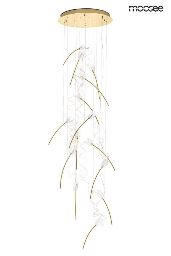  Moosee Moosee Lampa Wisząca Tulippe 14 Disc Złota 