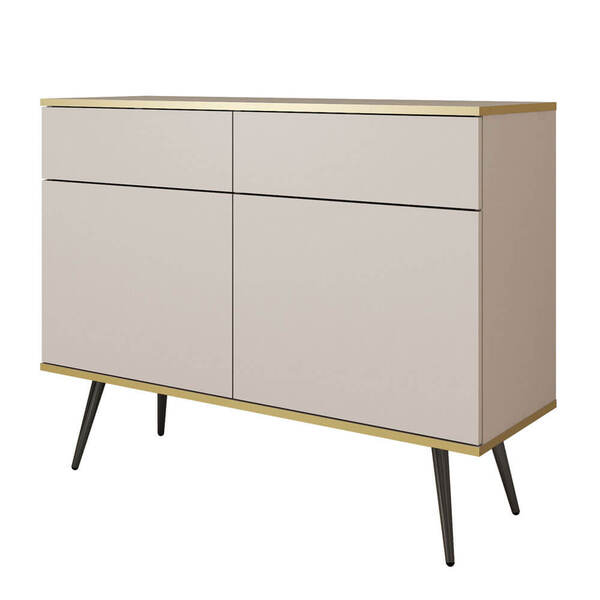 Piaski Komoda Oro Ksz-107 | Beżowy | Czarne Nogi 
