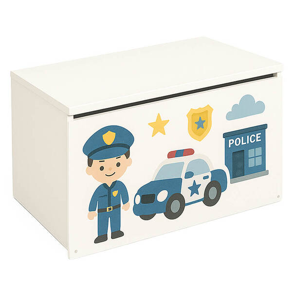  Plastiko Pudełko Na Zabawki - Mały Policjant 