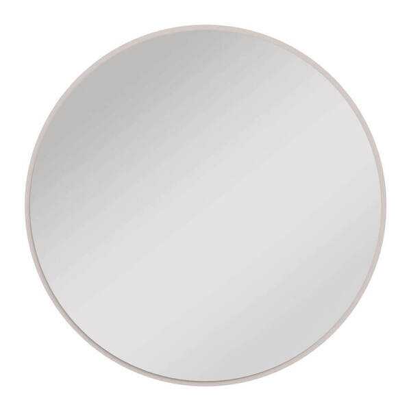 Stolarz-lempert Lustro Okrągłe Ovalio 701 | 100cm | Ramka Beż Piaskowy 