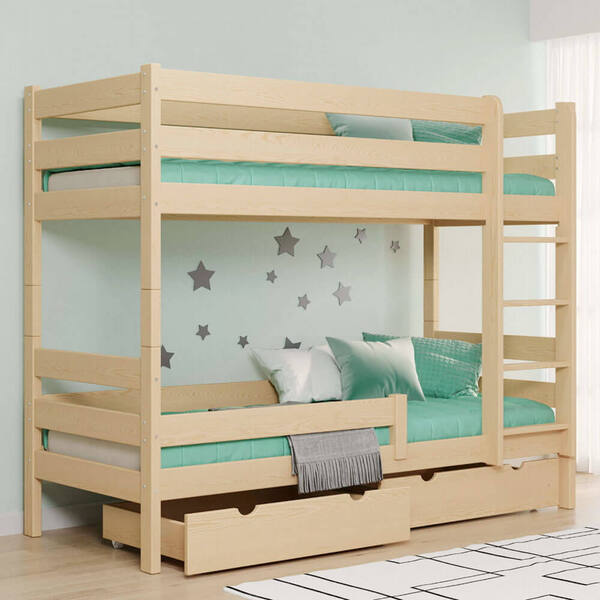 Wróbel Meble Łóżko Piętrowe Gagatek Lux | 90x200 | Kolor Do Wyboru 