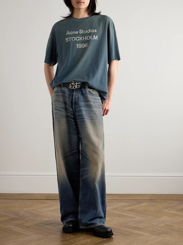  Acne Studios - Wide-leg Distressed Jeans - Men - Blue - L 