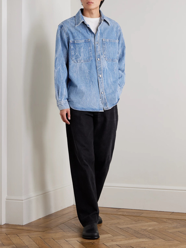  Agolde - Craven Recycled Denim Shirt - Men - Blue - M 