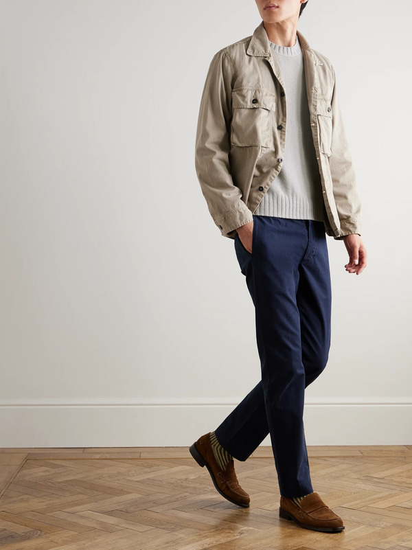  Allude - Wool And Cashmere-blend Sweater - Men - Neutrals - S 