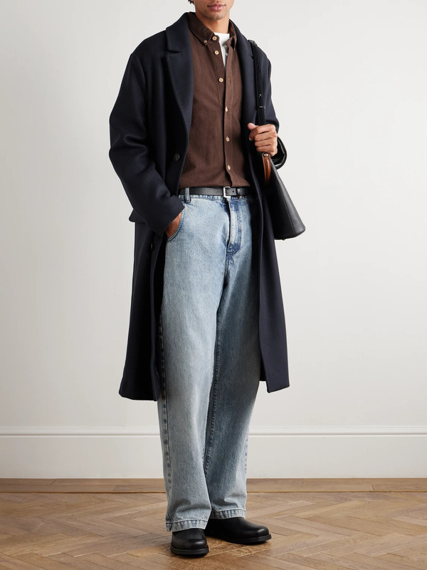  Altea - Coleman Wool-blend Twill Coat - Men - Blue - It 46 