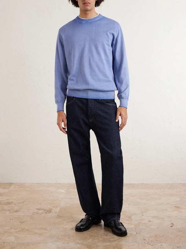  Altea - Cotton Sweater - Men - Blue - Xxl 