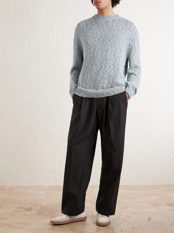  Altea - Mélange Sweater - Men - Blue - S 