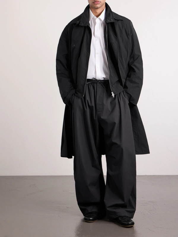  Amomento - Cotton Wide-leg Trousers - Men - Black - M 