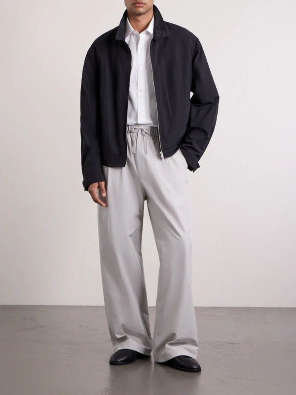  Amomento - Drawstring Straight-leg Woven Trousers - Men - Gray - M 