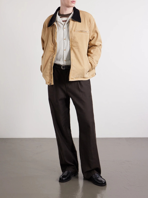  A.presse - Camp-collar Silk Shirt - Men - Neutrals - 1 