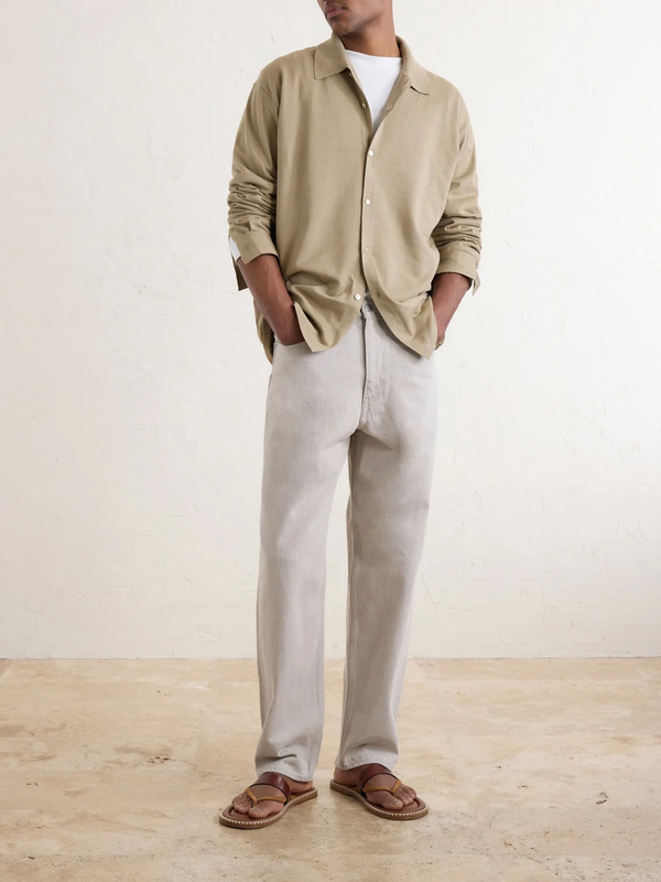  Auralee - Knitted Silk Shirt - Men - Neutrals - 4 