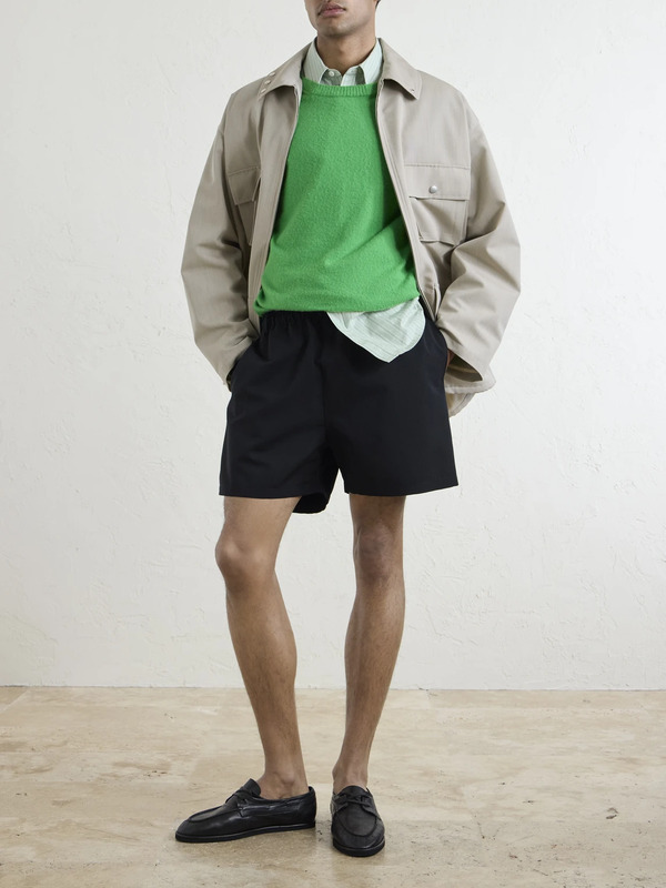  Auralee - Wool-canvas Blouson Jacket - Men - Neutrals - 3 
