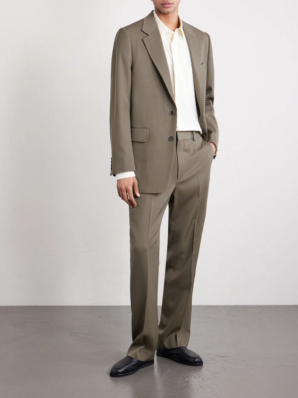  Auralee - Wool-gabardine Blazer - Men - Brown - 5 
