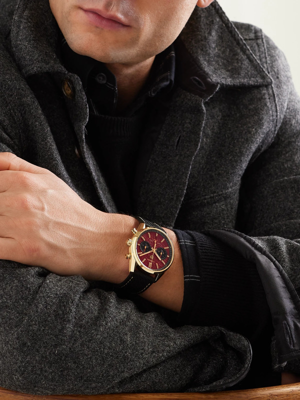  Bamford Watch Department - Tag Heuer Carrera Limited Edition Automatic 42mm 18-karat Gold And Canvas Watch - Men - Red 