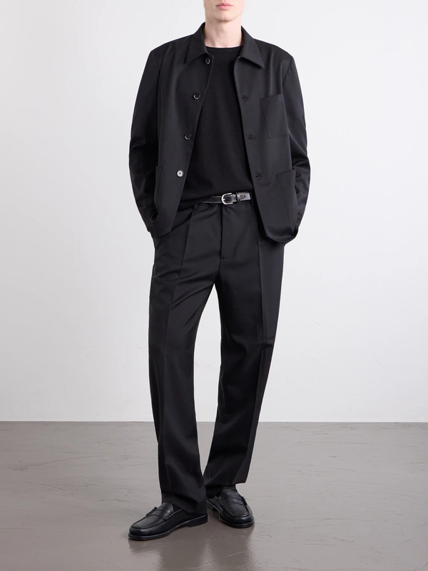  Barena - Wool-blend Gabardine Overshirt - Men - Black - It 46 