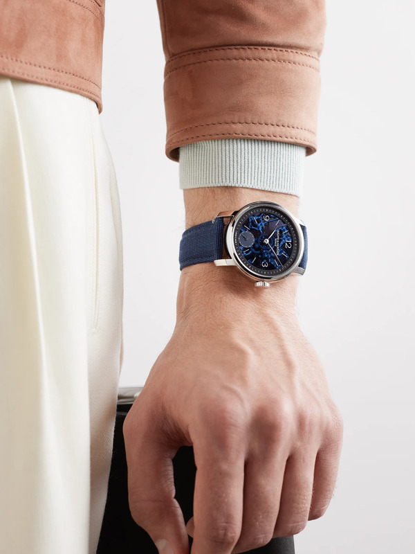  Baume & Mercier - Classima Hand-wound Skeleton 42mm Stainless Steel And Alligator Watch, Ref. No. 10735 - Men - Blue 