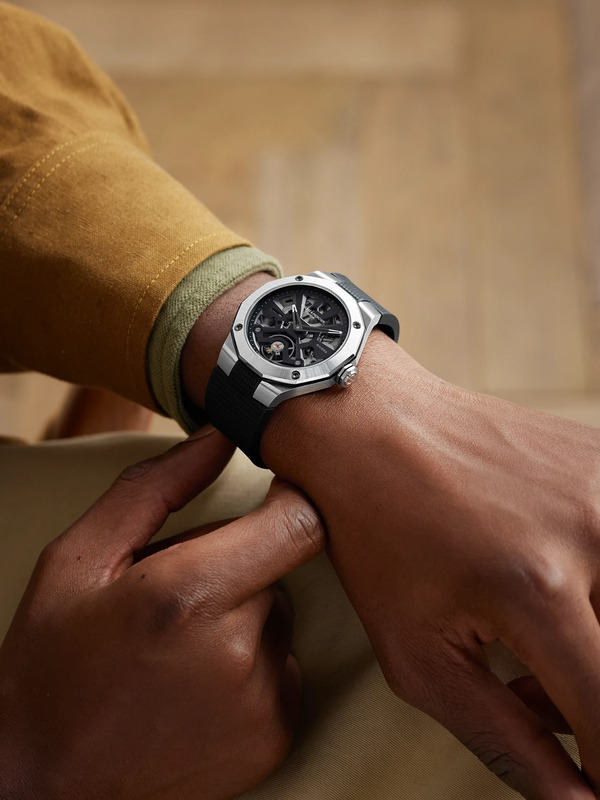  Baume & Mercier - Riviera Automatic Skeleton 42mm Stainless Steel, Canvas And Rubber Watch, Ref. No. 10721 - Men - Black 