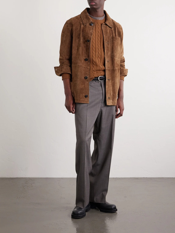  Beams Plus - Cable-knit Cotton Sweater - Men - Brown - S 