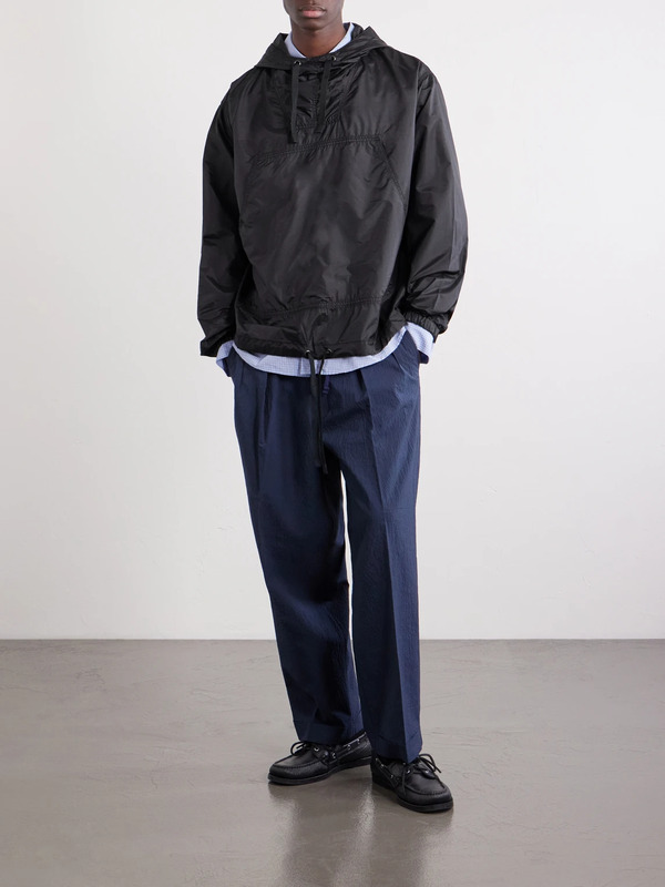  Beams Plus - Mil Wool-blend Hooded Shell Jacket - Men - Black - M 
