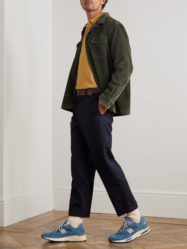 Beams Plus - Wool-blend Polo Shirt - Men - Yellow - S 