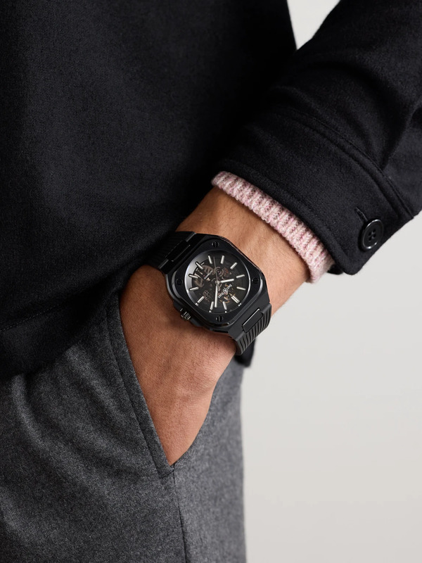  Bell & Ross - Br 05 Skeleton Automatic 41mm Black Ceramic And Rubber Watch, Ref. No. Br05a-bl-sk-ce/srb - Men - Black 