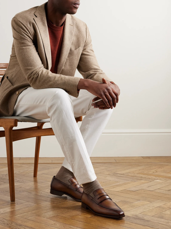  Berluti - Andy Leather Loafers - Men - Brown - Uk 12 