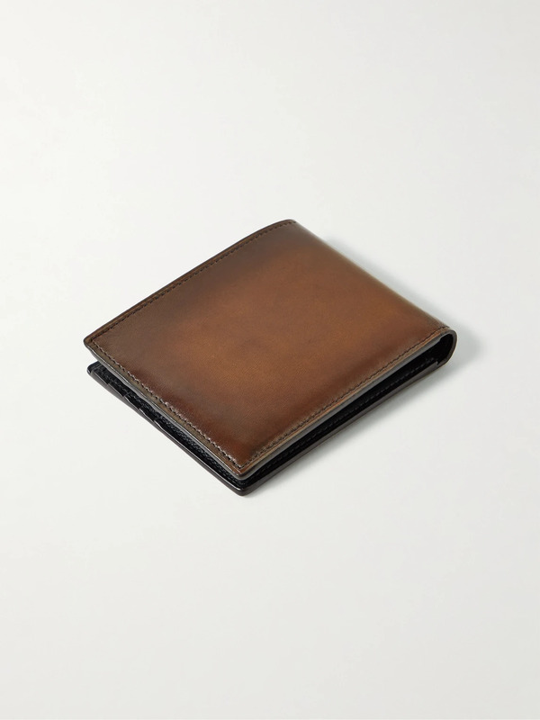  Berluti - Makore Venezia Leather Billfold Wallet - Men - Brown 