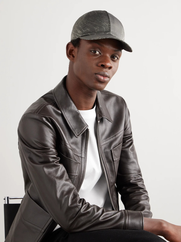  Berluti - Scritto-jacquard Twill Baseball Cap - Men - Gray - Xs 