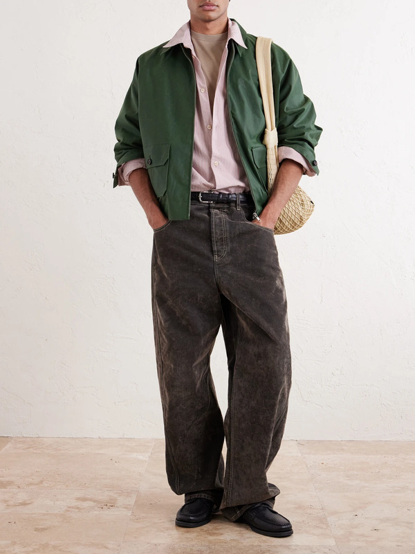  Bode - Coach Waxed-cotton Blouson Jacket - Men - Green - S 