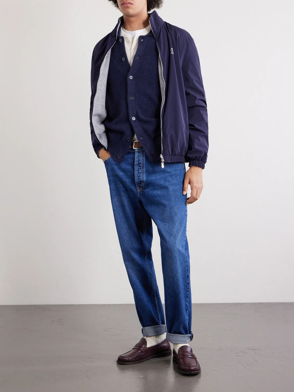  Brunello Cucinelli - Alpaca-blend Cardigan - Men - Blue - It 48 