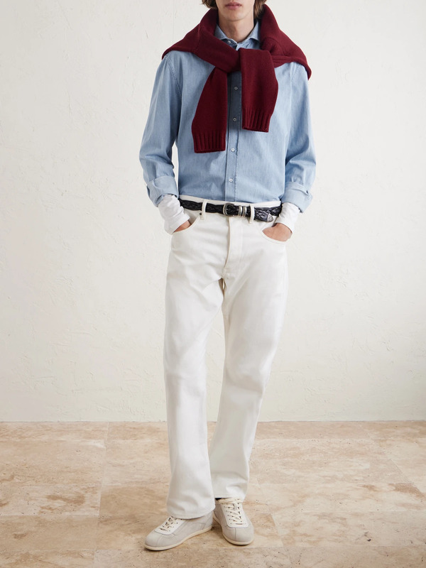  Brunello Cucinelli - Denim Shirt - Men - Blue - S 
