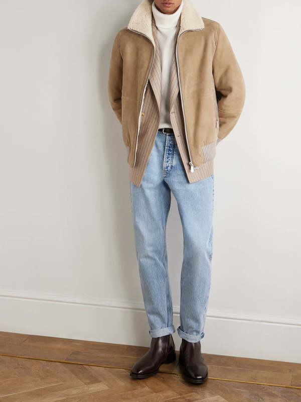  Brunello Cucinelli - Ribbed Cashmere Rollneck Sweater - Men - Neutrals - It 48 