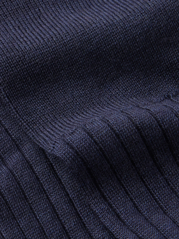  Brunello Cucinelli - Ribbed Wool And Cashmere-blend Socks - Men - Blue - S 