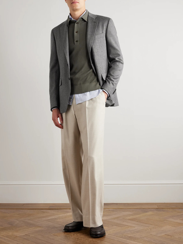  Canali - Impeccabile Wool Suit Jacket - Men - Gray - It 54 